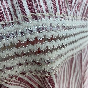 Candy Cane Patterned Dress with Lace Detail